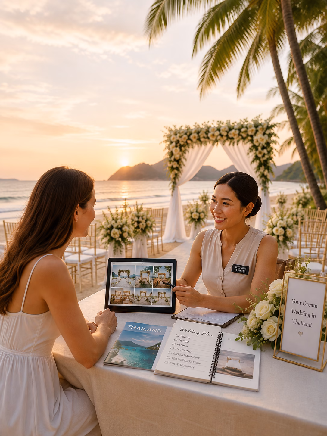 Wedding planner consultation in Phuket Thailand for destination wedding planning